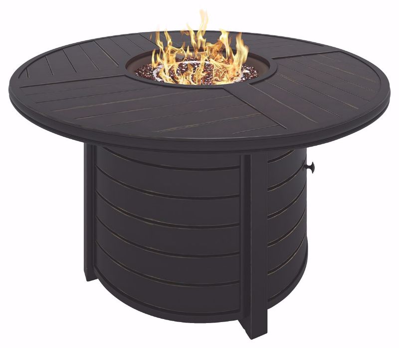 Picture of CASTLE ISLAND ROUND FIRE PIT TABLE - P414