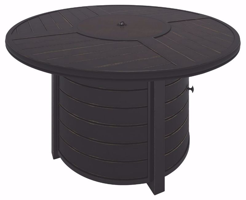 Picture of CASTLE ISLAND ROUND FIRE PIT TABLE - P414