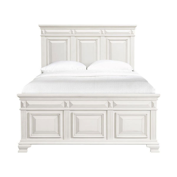 Picture of CALLOWAY QUEEN BED - WHITE - 700
