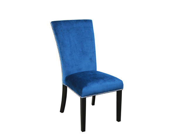 Picture of CARMEN VELVET DINING CHAIR - BLUE