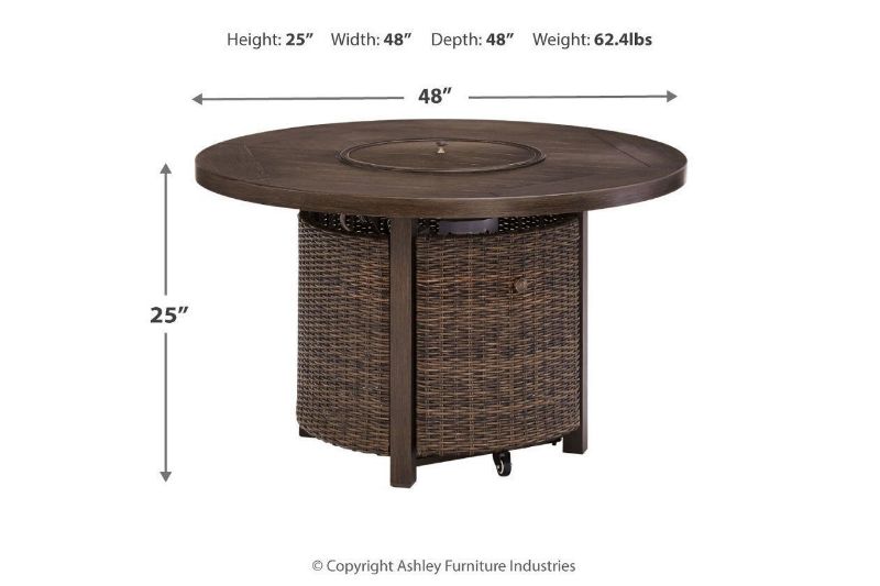 Picture of TRENTON ROUND FIRE PIT TABLE - P750