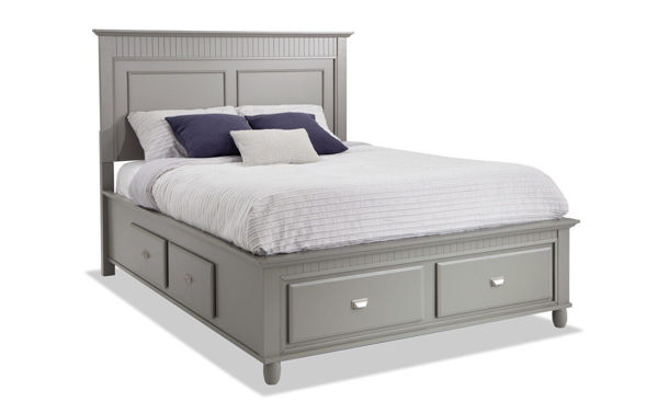 Picture of SPENCER GREY KING STORAGE BED - SP450