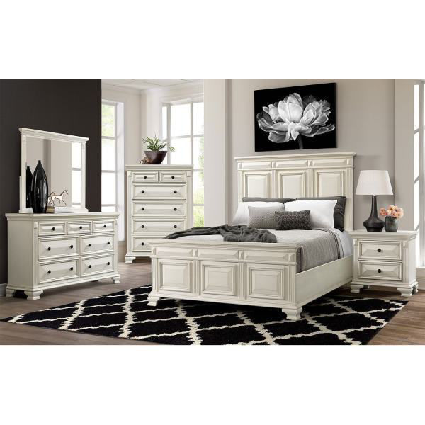 Picture of CALLOWAY WHITE KING BEDROOM SET - CY700
