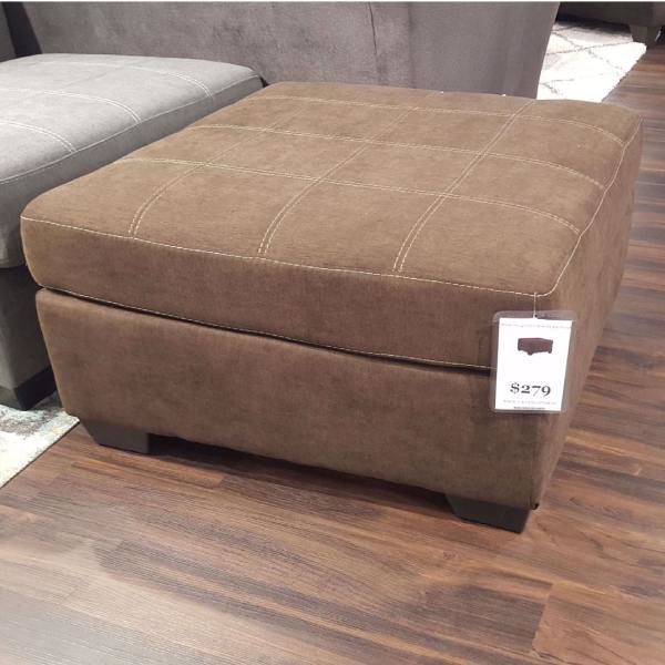 Picture of WALNUT ACCENT OTTOMAN