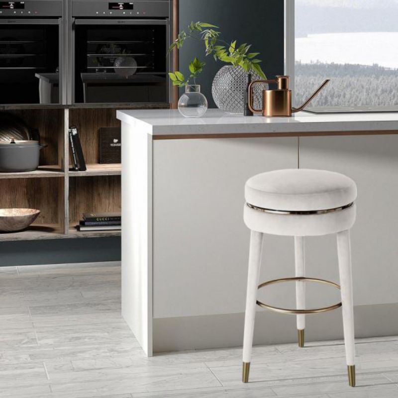 Picture of CORAL CREAM COUNTER STOOL