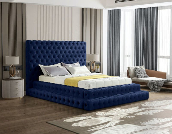 REVEL NAVY QUEEN BED