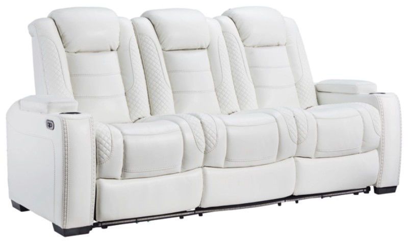 MERCER WHITE PWRHR SOFA