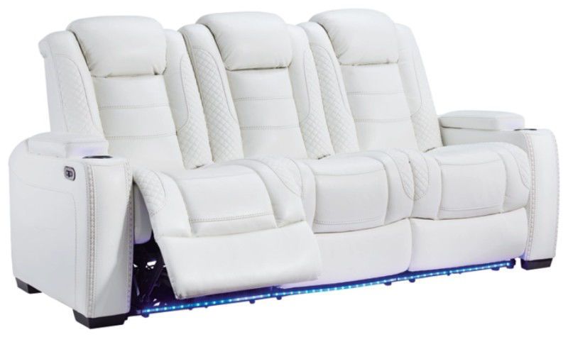 MERCER WHITE PWRHR SOFA