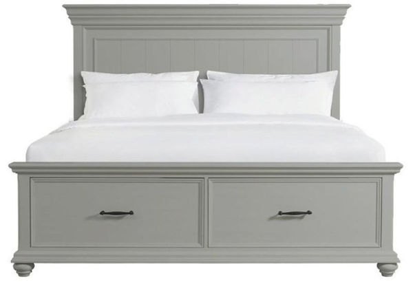 SLATER GREY QUEEN STORAGE BED