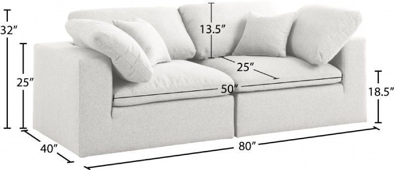 MATTEO LINEN 2PC 80" SOFA