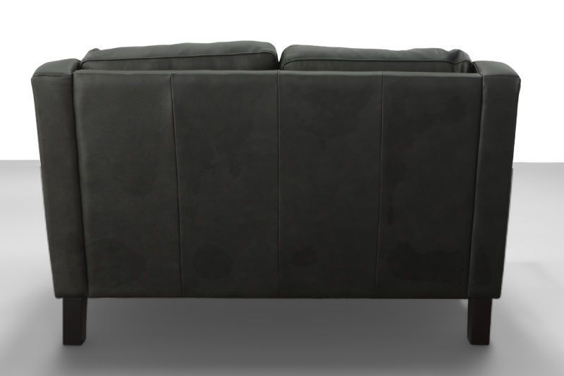 SOLACE CHARCOAL LTHR LOVESEAT