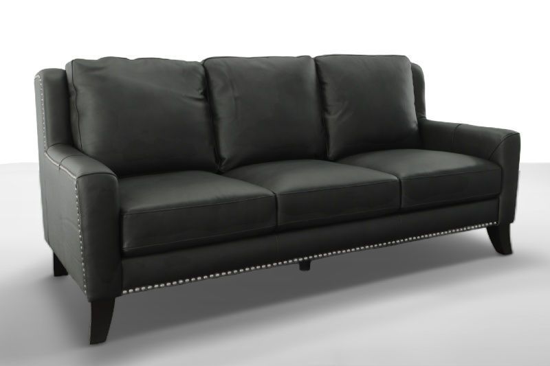 SOLACE CHARCOAL LEATHER LIVING