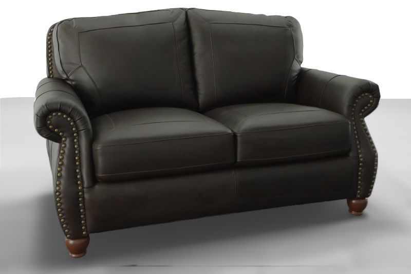 MONTGOMERY LEATHER LOVESEAT