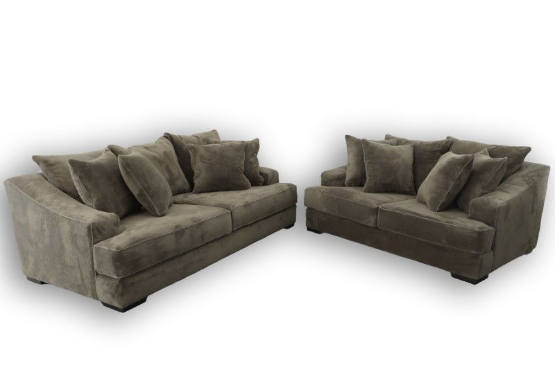 MONTERREY GREY SOFA & LOVESEAT