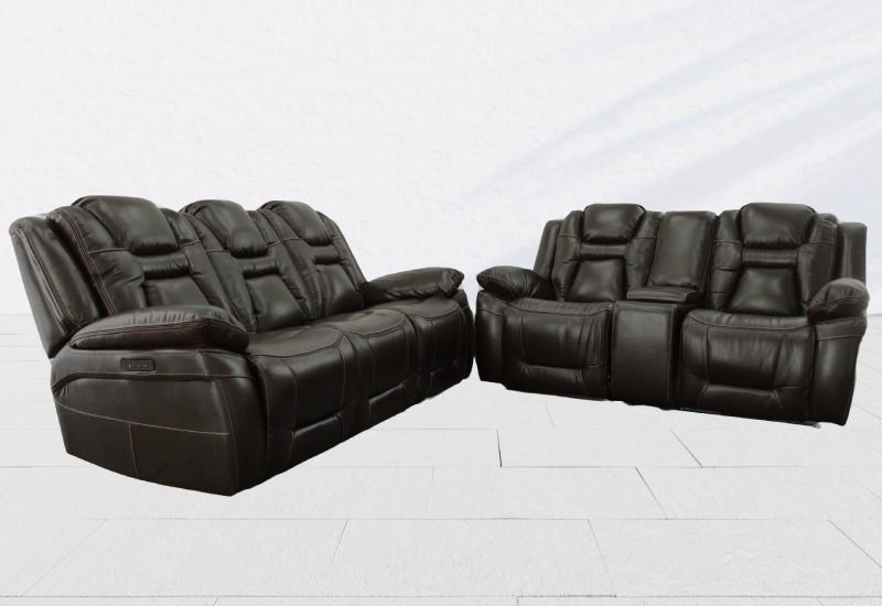 TRAMMEL LEATHER PWRHR LOVESEAT