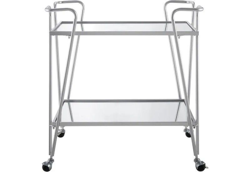 SILVER SERVING CART