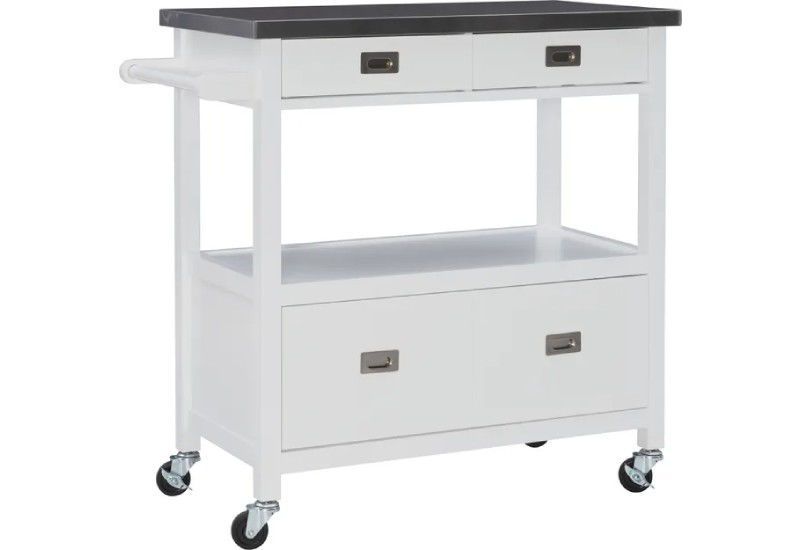 WHITE KITCHEN CART