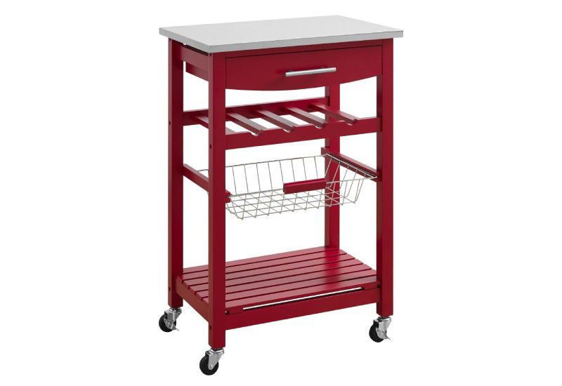 RED KITCHEN CART