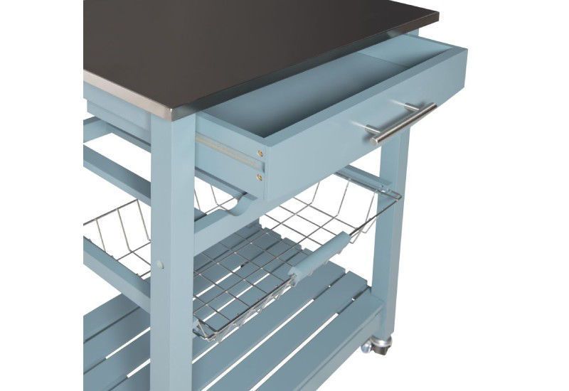 BLUE KITCHEN CART