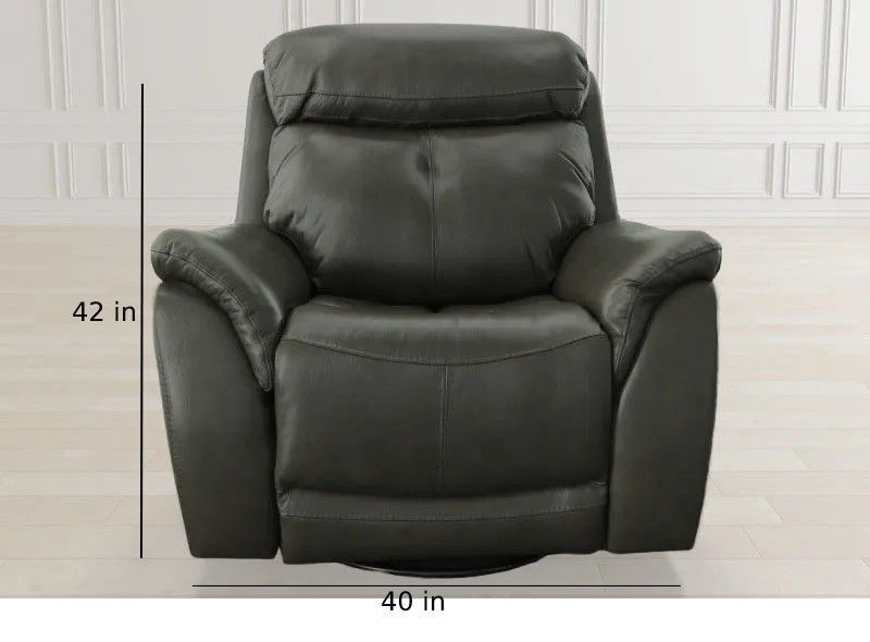 ALPHA GREY POWER RECLINER