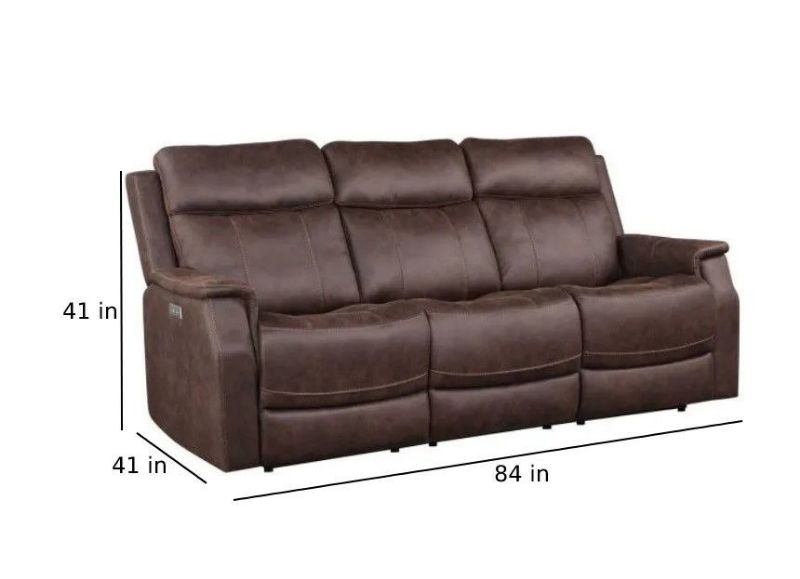 VALENCIA PWR WALNUT REC SOFA