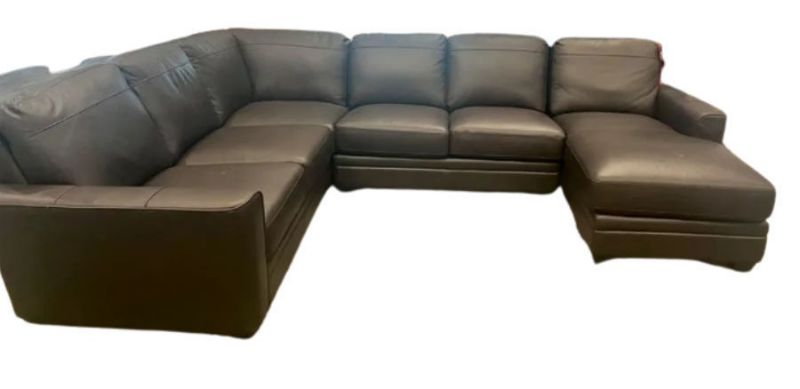 DENTON LEATHER SECTIONAL