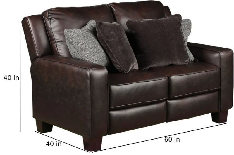 COLORADO POWER LEATHER LOVESEAT